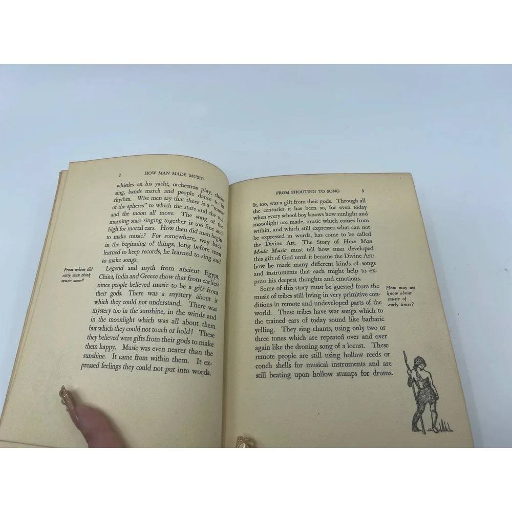The‎ Story of Man and His Changing World How Man Made Music Vintage Book 1936